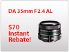 DA 35mm F2.4 Instant Rebate